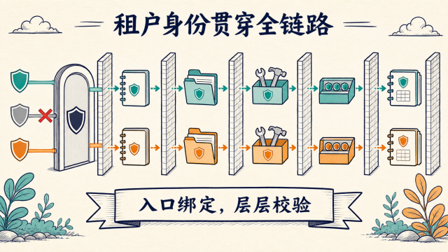 租户身份要从可信入口贯穿完整Agent链路