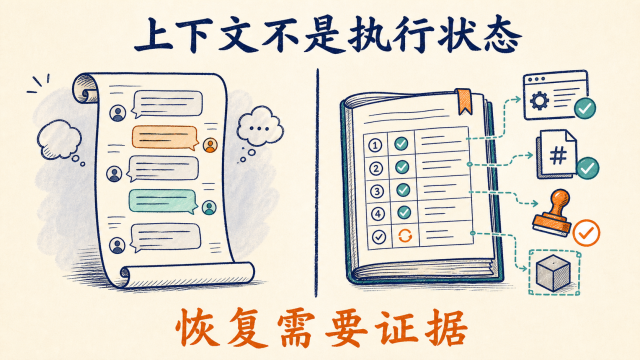 聊天上下文与可恢复执行状态的区别
