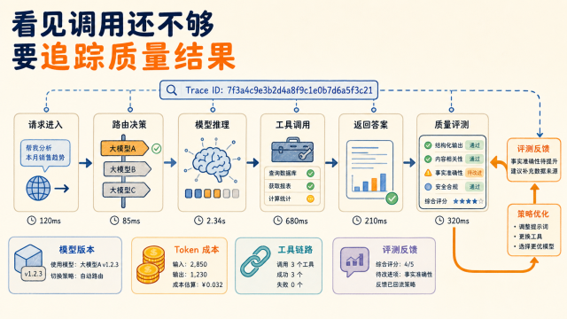 AI网关需要把调用链路与质量评测关联起来