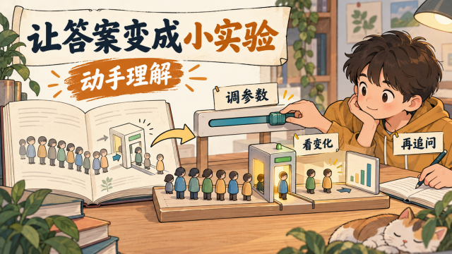 交互式回答让读者通过调参数、看变化和再追问来理解问题