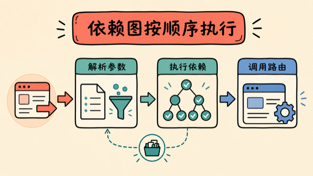 FastAPI 依次解析参数、执行依赖和调用路由