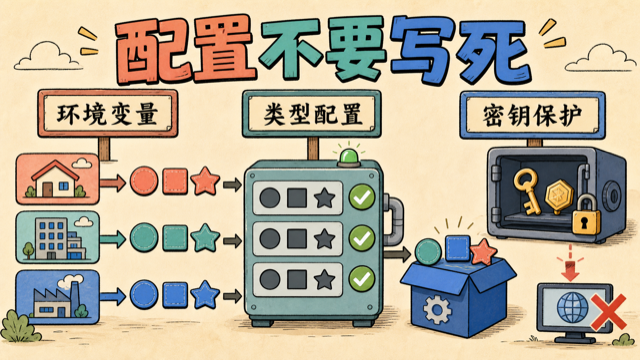 环境变量进入类型配置,密钥保持隔离