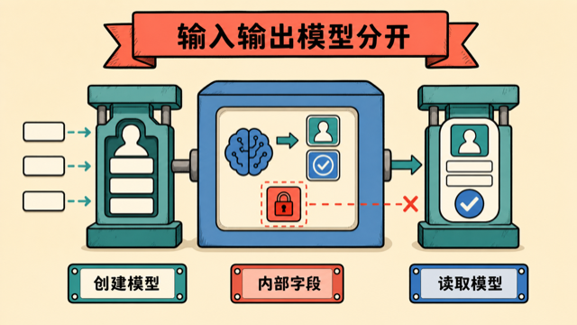 创建输入模型与读取输出模型分开