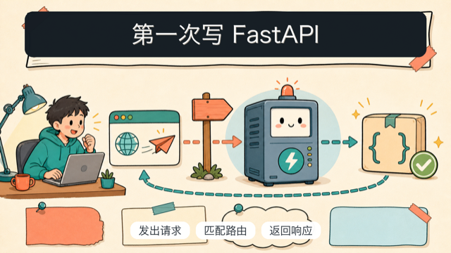 第一次写 FastAPI:请求经过路由并返回响应