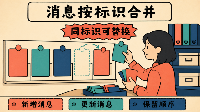 消息按标识合并