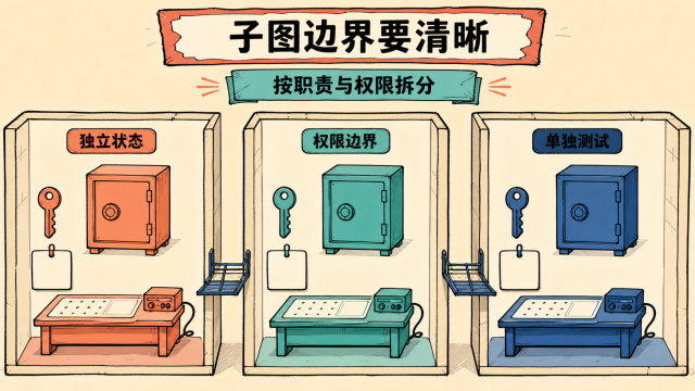 子图边界要清晰
