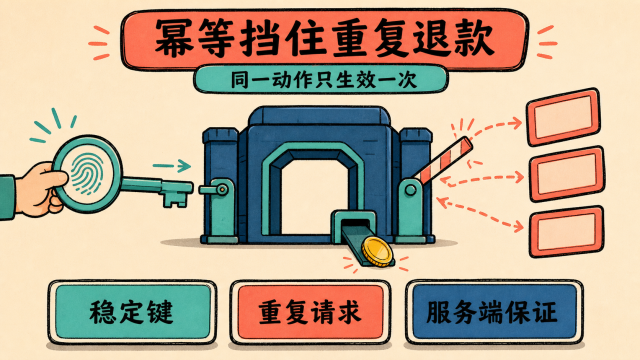 幂等挡住重复退款