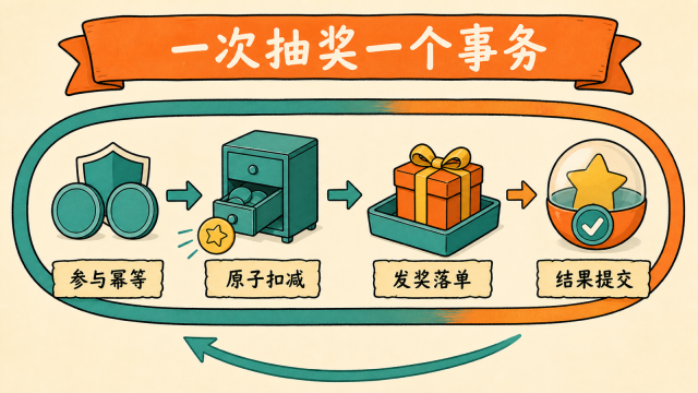 单事务抽奖链路
