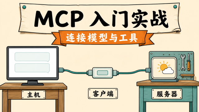MCP 通过客户端把主机与工具服务器连接起来